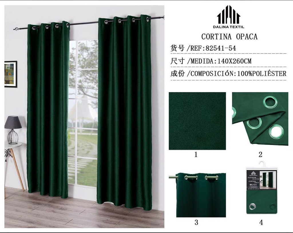 CORTINA OPACA 140X260CM