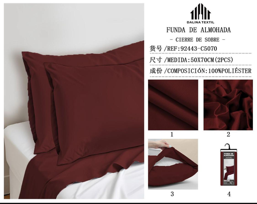 FUNDA DE COJIN 50X70CM 2P